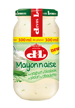 Mayonnaise with yoghurt and chive Mayonnaise with yoghurt and chive